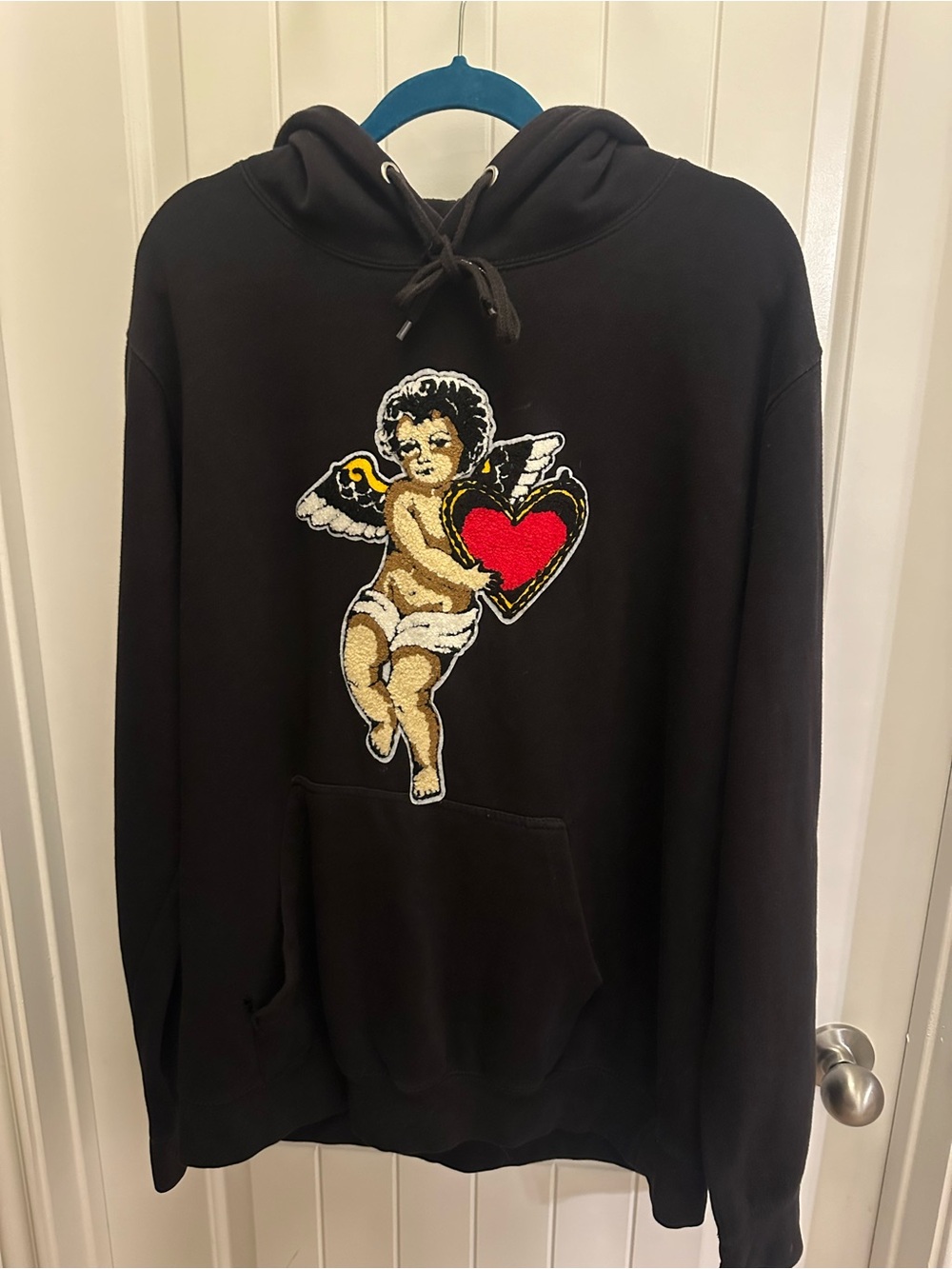 Raw Own The Now Chenille Patch Streetwear Hoodie - Size XL
